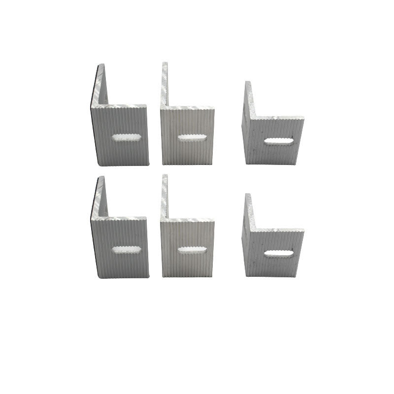 Ağır Güçlü Gümüş Metal Köşe Brackets Polişlenmiş Finish Düz Metal Köşe Brackets