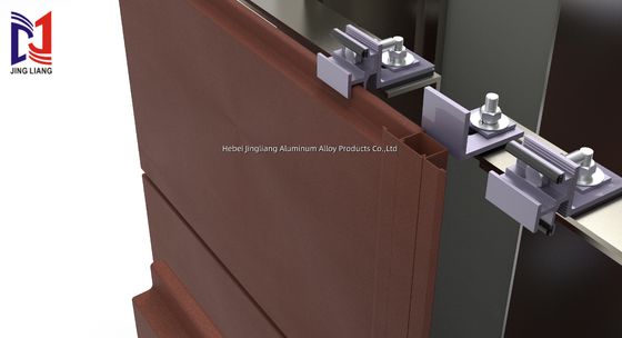 Yüksek dayanıklılık ile 20 mm panel için terakotta havalandırmalı cephe destek sistemi